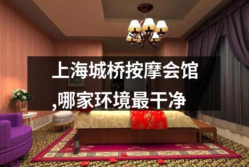 上海城桥按摩会馆,哪家环境最干净