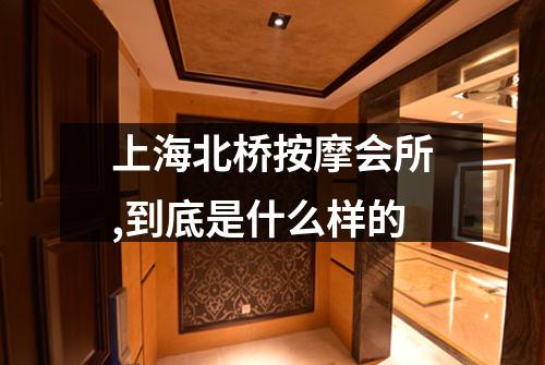 上海北桥按摩会所,到底是什么样的