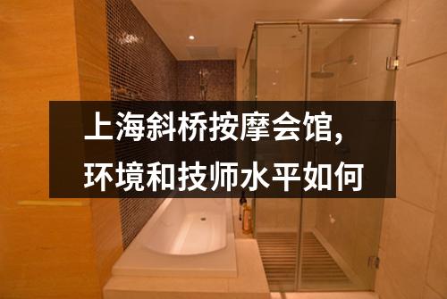 上海斜桥按摩会馆,环境和技师水平如何