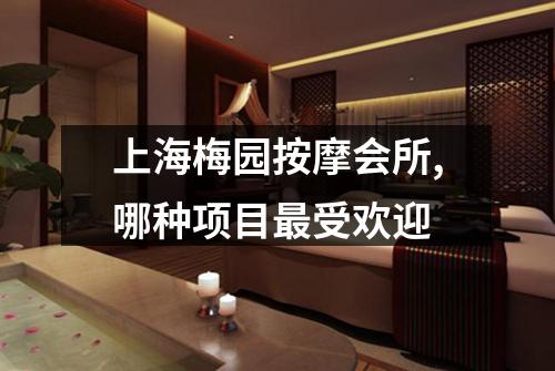 上海梅园按摩会所,哪种项目最受欢迎