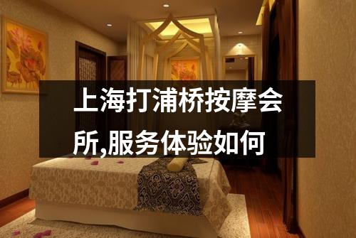 上海打浦桥按摩会所,服务体验如何