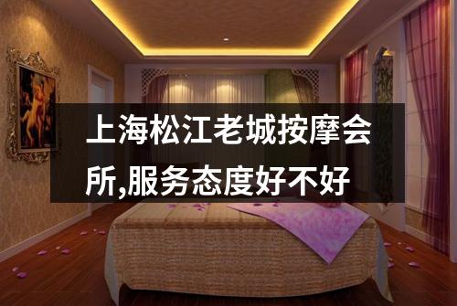 上海松江老城按摩会所,服务态度好不好