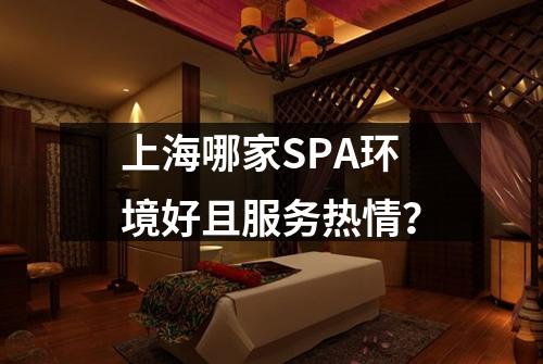 上海哪家SPA环境好且服务热情?
